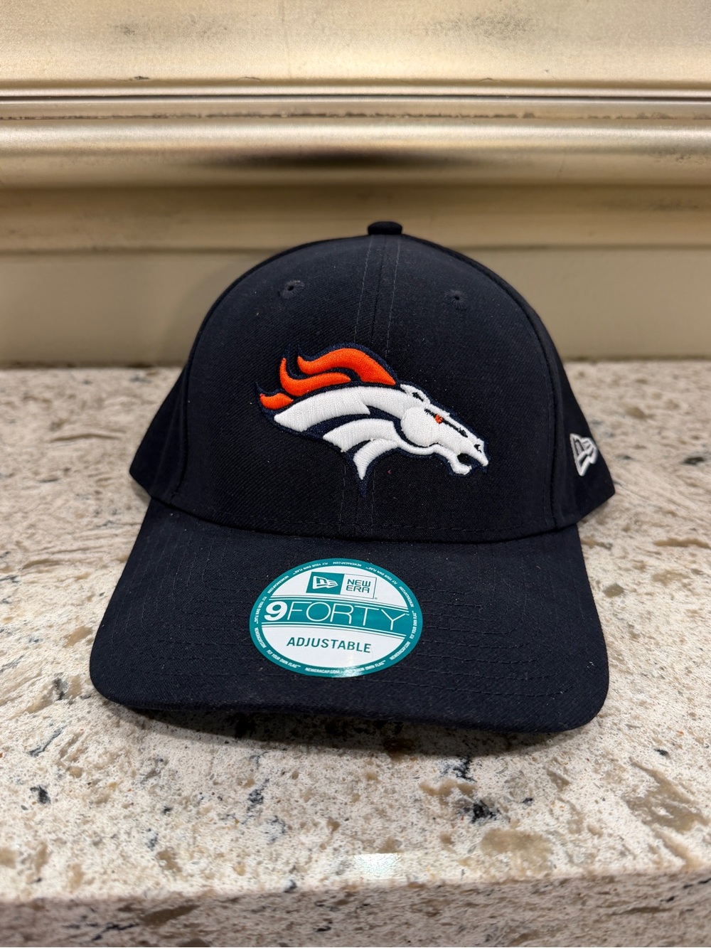 🦋New Era NFL Denver Broncos 9FORTY Adjustable Hat – Dark Navy– New with Stickers